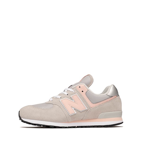 alternate view New Balance 574 Athletic Shoe - Big Kid - Raincloud / Pink HazeALT1