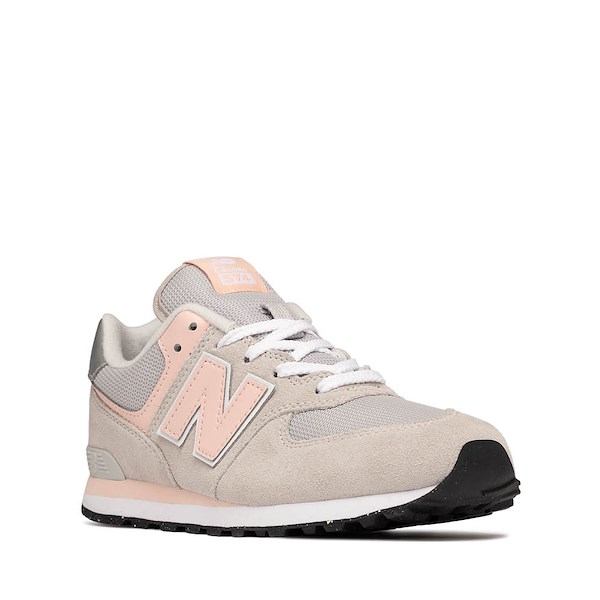 alternate view New Balance 574 Athletic Shoe - Big Kid - Raincloud / Pink HazeALT5