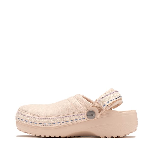 alternate view Crocs Crafted Vegan Suede Stitch Clog - Little Kid - QuartzALT1