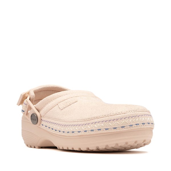 alternate view Crocs Crafted Vegan Suede Stitch Clog - Little Kid - QuartzALT5
