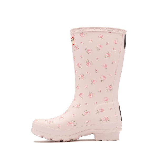 alternate view Hunter x LoveShackFancy Original Short Rain Boot - Little Kid / Big Kid - Blooming HeirloomALT1