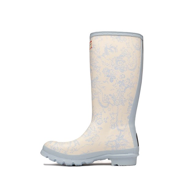 alternate view Hunter x LoveShackFancy Original Short Rain Boot - Little Kid / Big Kid - Toscana ToileALT1