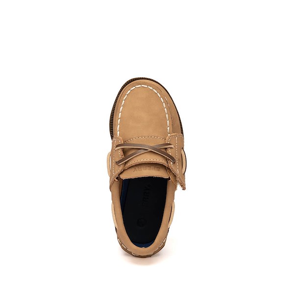 alternate view Sperry Authentic Original Hook & Loop Boat Shoe - Baby / Toddler - TanALT2