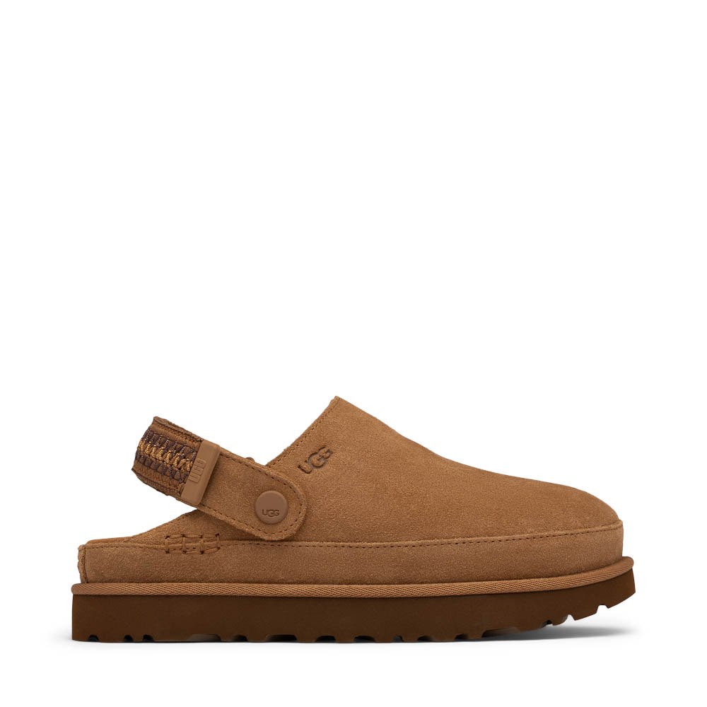 Womens UGG&reg; Goldenstar UGGbraid&trade; Clog - Chestnut