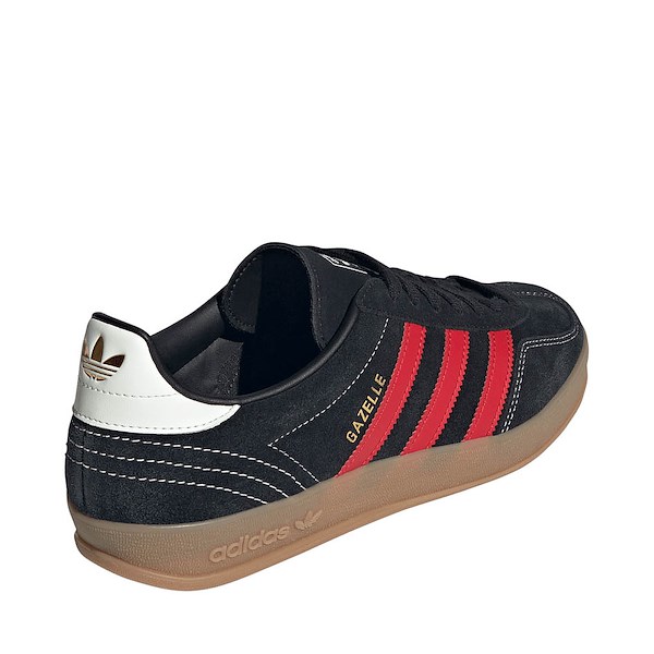 alternate view Mens adidas Gazelle Indoor Athletic Shoe - Core Black / Better Scarlet / GumALT4