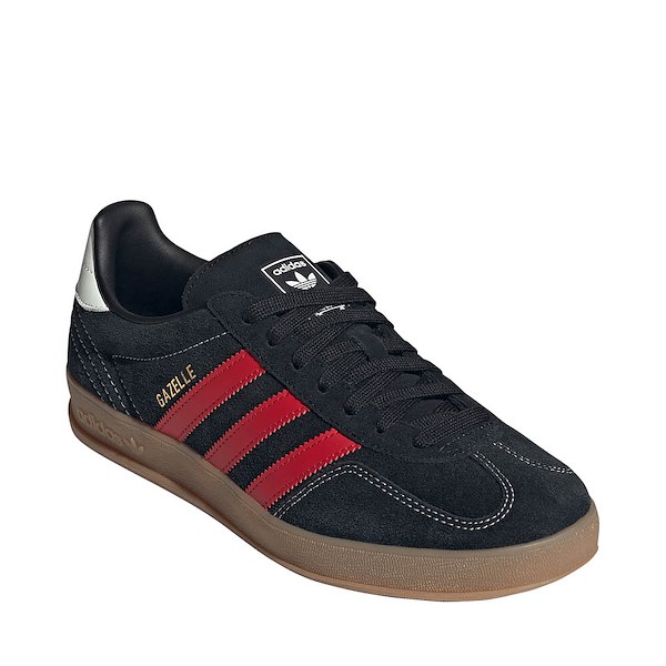 alternate view Mens adidas Gazelle Indoor Athletic Shoe - Core Black / Better Scarlet / GumALT5