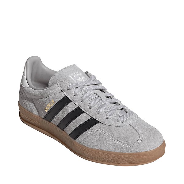 alternate view Mens adidas Gazelle Indoor Athletic Shoe - Grey Two / Core Black / GumALT5