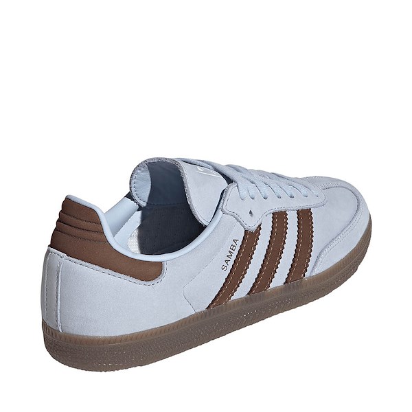 alternate view Womens adidas Samba OG Athletic Shoe - Crystal Sky / Earth Strata / Cloud WhiteALT4
