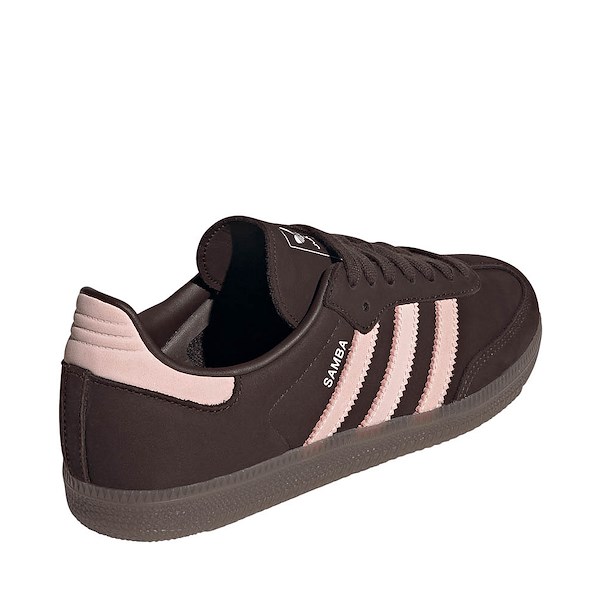 alternate view Womens adidas Samba OG Athletic Shoe - Aurora Coffee / Sandy Pink / Cloud WhiteALT4