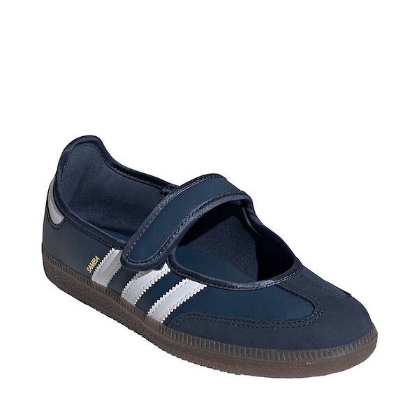 alternate view Womens adidas Samba Jane Athletic Shoe - Crew Navy / Cloud White / Gold MetallicALT5