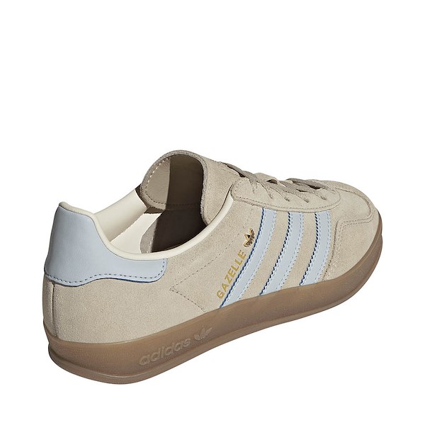alternate view Womens adidas Gazelle Indoor Athletic Shoe - Wonder Beige / Halo Blue / GumALT4