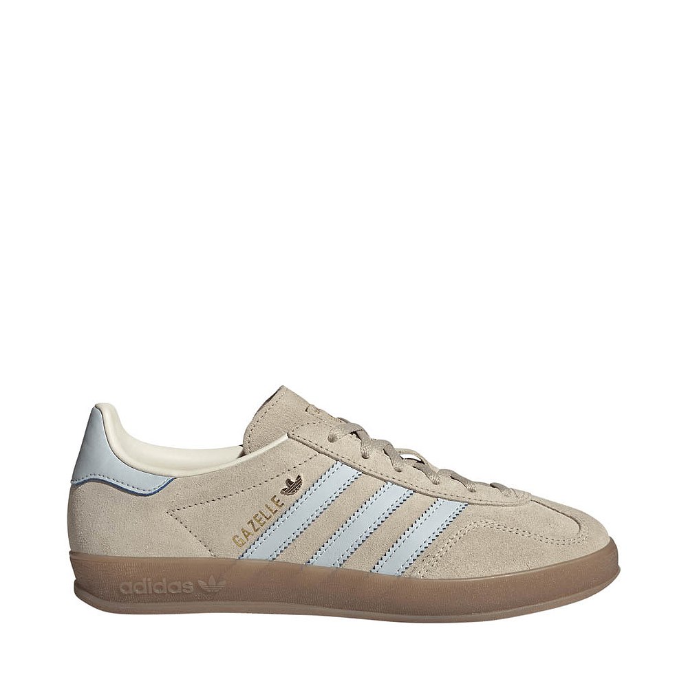 Womens adidas Gazelle Indoor Athletic Shoe - Wonder Beige / Halo Blue / Gum
