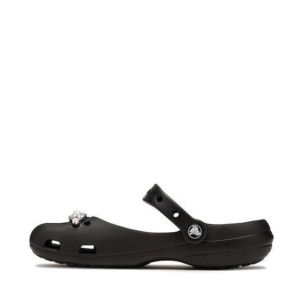 alternate view Womens Crocs Classic Pearls Ballet Flat - BlackALT1