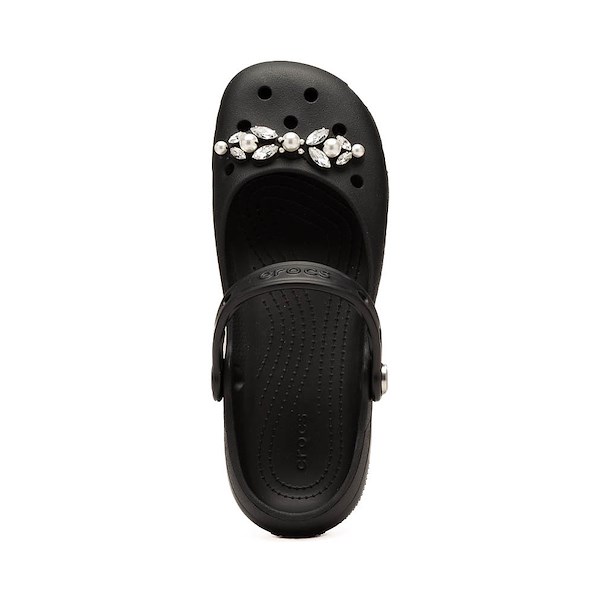 alternate view Womens Crocs Classic Pearls Ballet Flat - BlackALT2