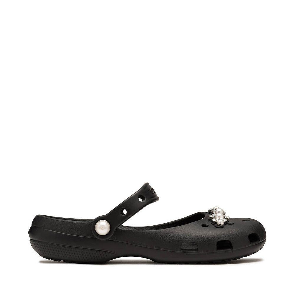 Womens Crocs Classic Pearls Ballet Flat - Black