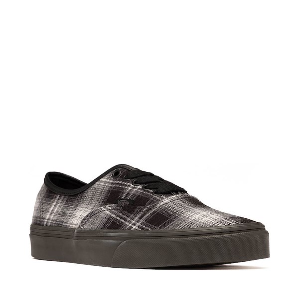 alternate view Vans Authentic Flannel Skate Shoe - Black / Faded BlackALT5