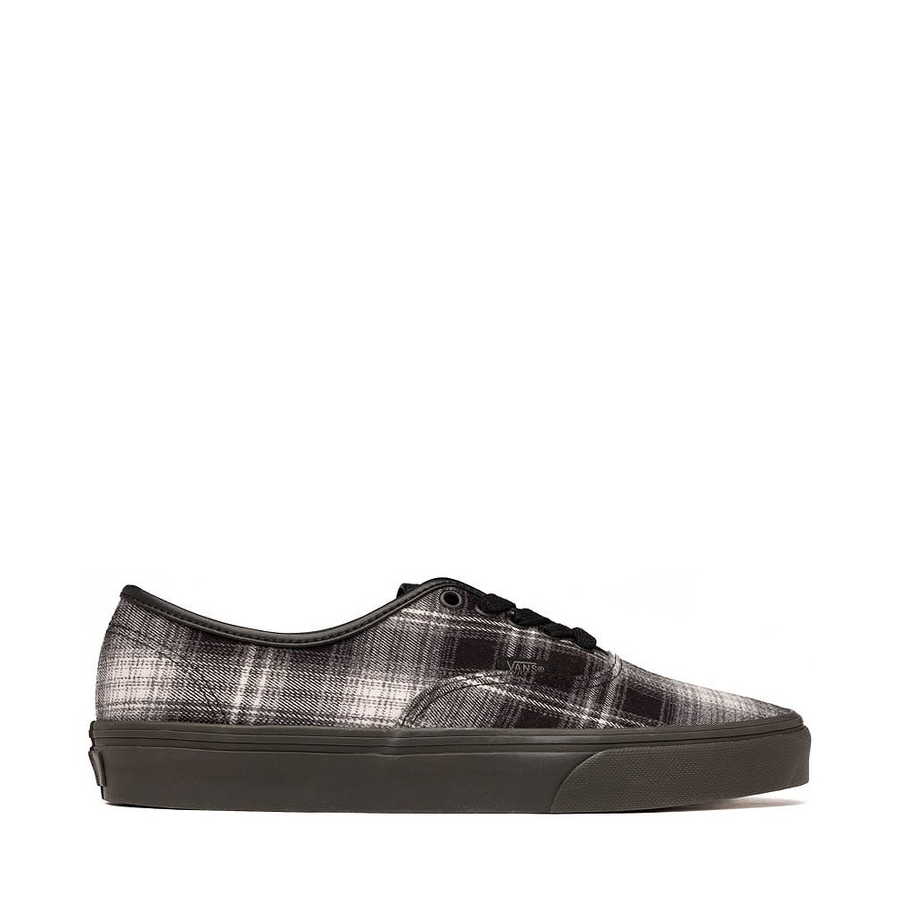Vans Authentic Flannel Skate Shoe - Black / Faded Black