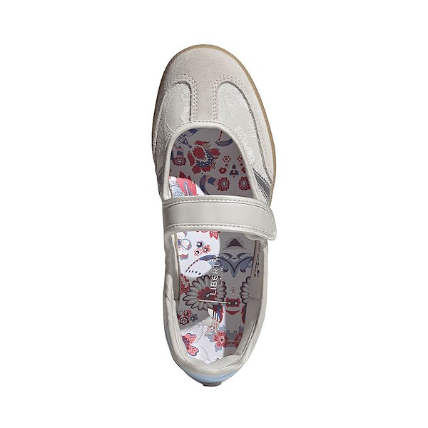 alternate view Womens adidas Samba Jane Athletic Shoe - Chalk Pearl / Silver Metallic / Chalk WhiteALT2