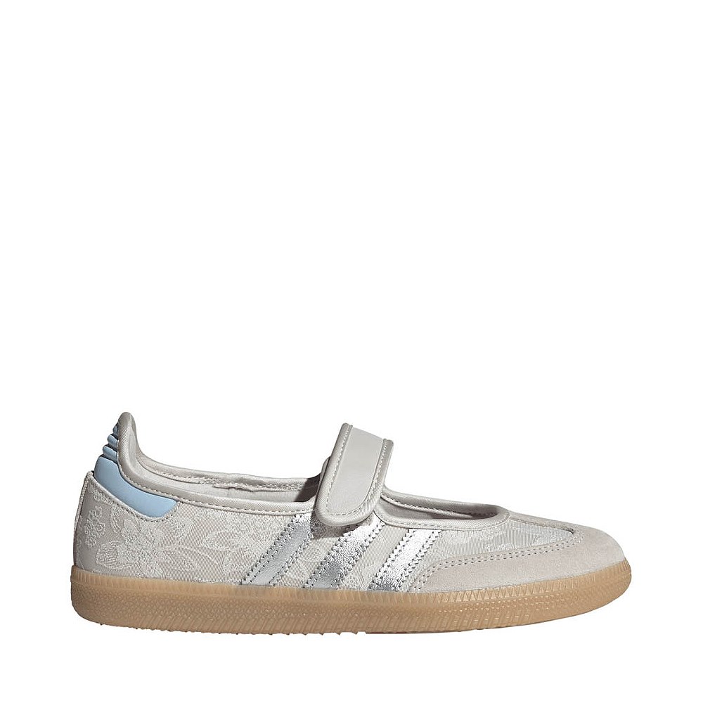 Womens adidas Samba Jane Athletic Shoe - Chalk Pearl / Silver Metallic / Chalk White