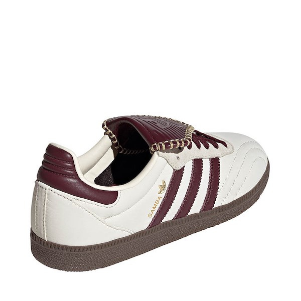 alternate view Womens adidas Samba LT Athletic Shoe - Cream White / Maroon / Gold MetallicALT4