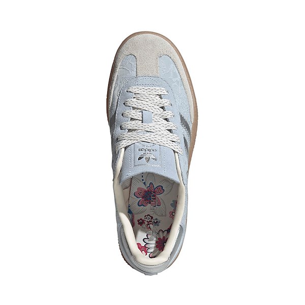 alternate view Womens adidas x Liberty London Sambae Athletic Shoe - Crystal Sky / Silver Metallic / Chalk PearlALT2