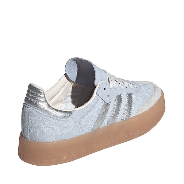 alternate view Womens adidas x Liberty London Sambae Athletic Shoe - Crystal Sky / Silver Metallic / Chalk PearlALT4