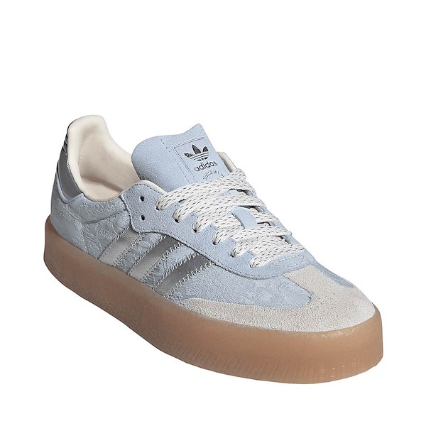 alternate view Womens adidas x Liberty London Sambae Athletic Shoe - Crystal Sky / Silver Metallic / Chalk PearlALT5
