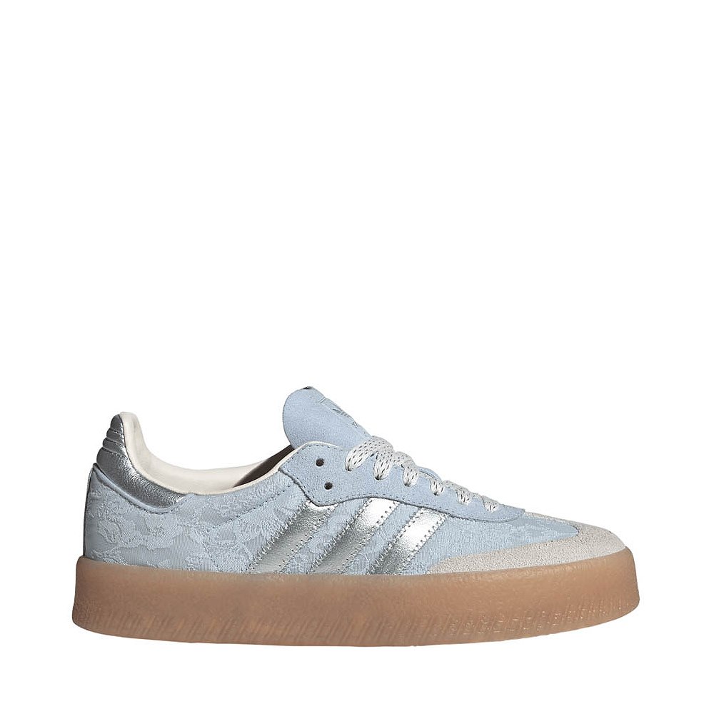 Womens adidas x Liberty London Sambae Athletic Shoe - Crystal Sky / Silver Metallic / Chalk Pearl