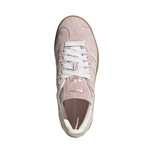 alternate view Womens adidas Gazelle Bold Athletic Shoe - Sandy Pink / Off White / Copper MetallicALT2