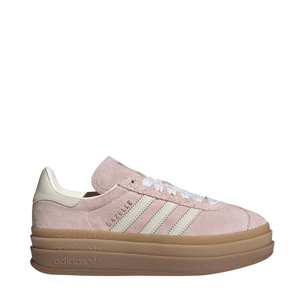 Womens adidas Gazelle Bold Athletic Shoe - Sandy Pink / Off White / Copper Metallic