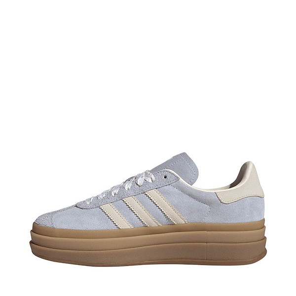 alternate view Womens adidas Gazelle Bold Athletic Shoe - Crystal Sky / Chalk Pearl / Ice Gold MetallicALT1