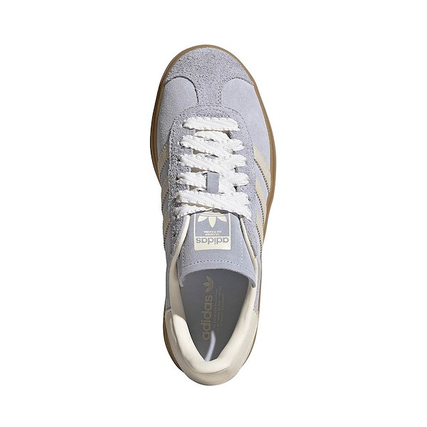 alternate view Womens adidas Gazelle Bold Athletic Shoe - Crystal Sky / Chalk Pearl / Ice Gold MetallicALT2