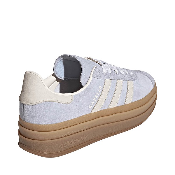 alternate view Womens adidas Gazelle Bold Athletic Shoe - Crystal Sky / Chalk Pearl / Ice Gold MetallicALT4