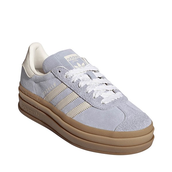 alternate view Womens adidas Gazelle Bold Athletic Shoe - Crystal Sky / Chalk Pearl / Ice Gold MetallicALT5