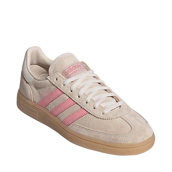 alternate view Womens adidas Handball Spezial Athletic Shoe - Crystal Linen / Pink Spark / Wonder WhiteALT5
