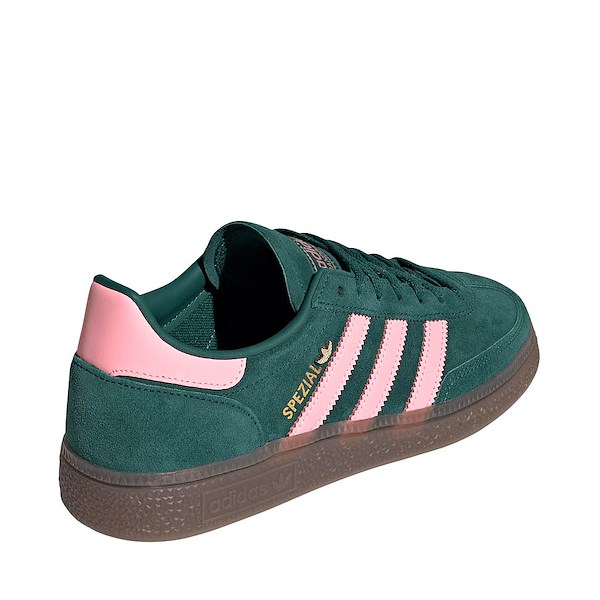 alternate view Womens adidas Handball Spezial Athletic Shoe - Collegiate Green / Pink Spark / Gold MetallicALT4