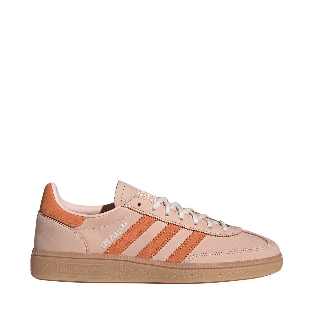 Womens adidas Handball Spezial Athletic Shoe - Blush Pink / Dusky Orange / Off White
