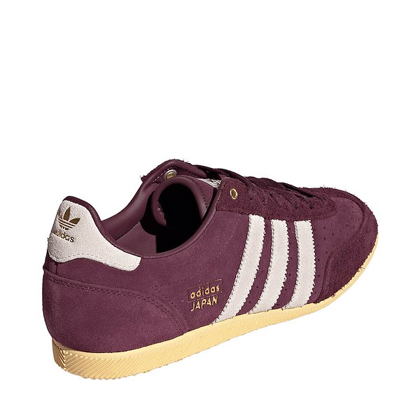 alternate view Womens adidas Originals Japan Athletic Shoe - Maroon / Cream White / Gold MetallicALT4