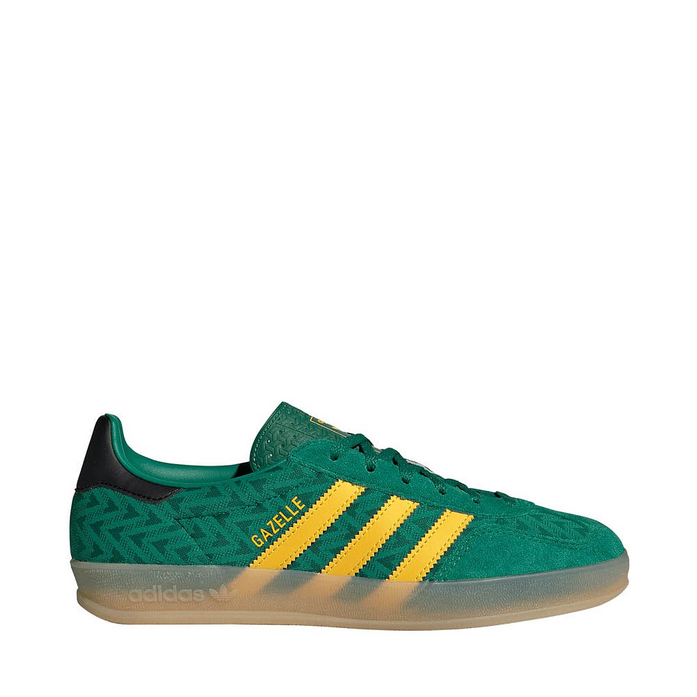 Womens adidas Gazelle Indoor Athletic Shoe - Bold Green / EQT Yellow / Gum