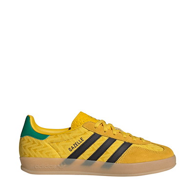 Womens adidas Gazelle Indoor Athletic Shoe - EQT Yellow / Core Black / Gum  | Journeys
