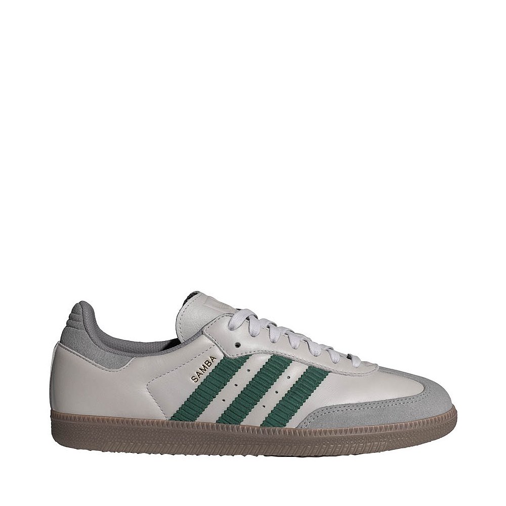 Mens adidas Samba OG Athletic Shoe - Grey One / Collegiate Green / Gum