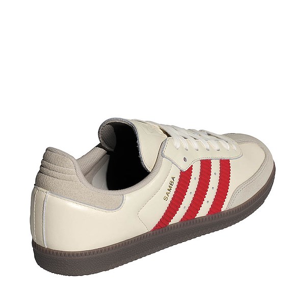 alternate view Mens adidas Samba OG Athletic Shoe - Off White / Better Scarlet / GumALT4