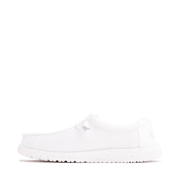 alternate view Mens HEYDUDE Wally Stretch Sox Slip-On Casual Shoe - WhiteALT1