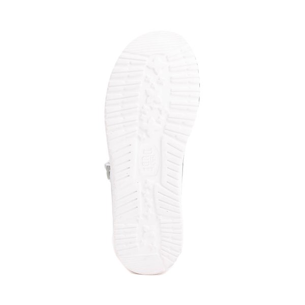 alternate view Mens HEYDUDE Wally Stretch Sox Slip-On Casual Shoe - WhiteALT3