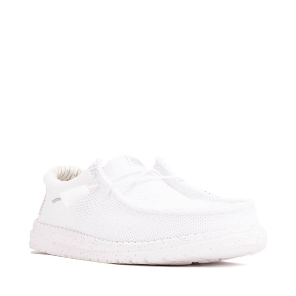 alternate view Mens HEYDUDE Wally Stretch Sox Slip-On Casual Shoe - WhiteALT5