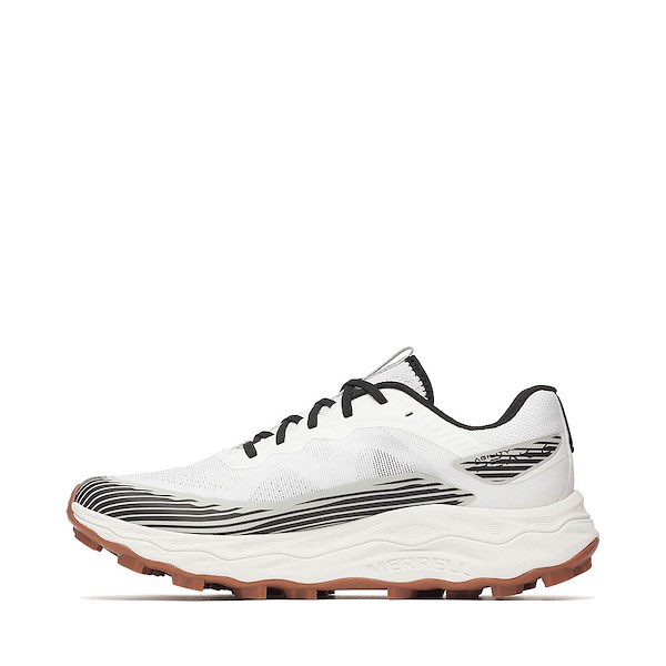 alternate view Mens Merrell Agility Peak 6 Running Shoe - White / BlackALT1