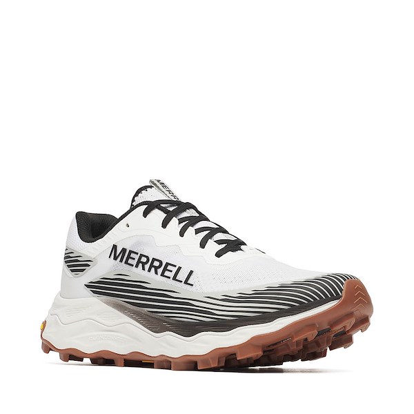 alternate view Mens Merrell Agility Peak 6 Running Shoe - White / BlackALT5