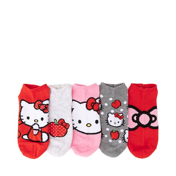 alternate view Womens Hello Kitty&reg; No Show Socks 5 Pack - MulticolorALT1