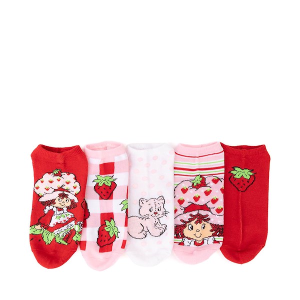 alternate view Womens Strawberry Shortcake No Show Socks 5 Pack - MulticolorALT1