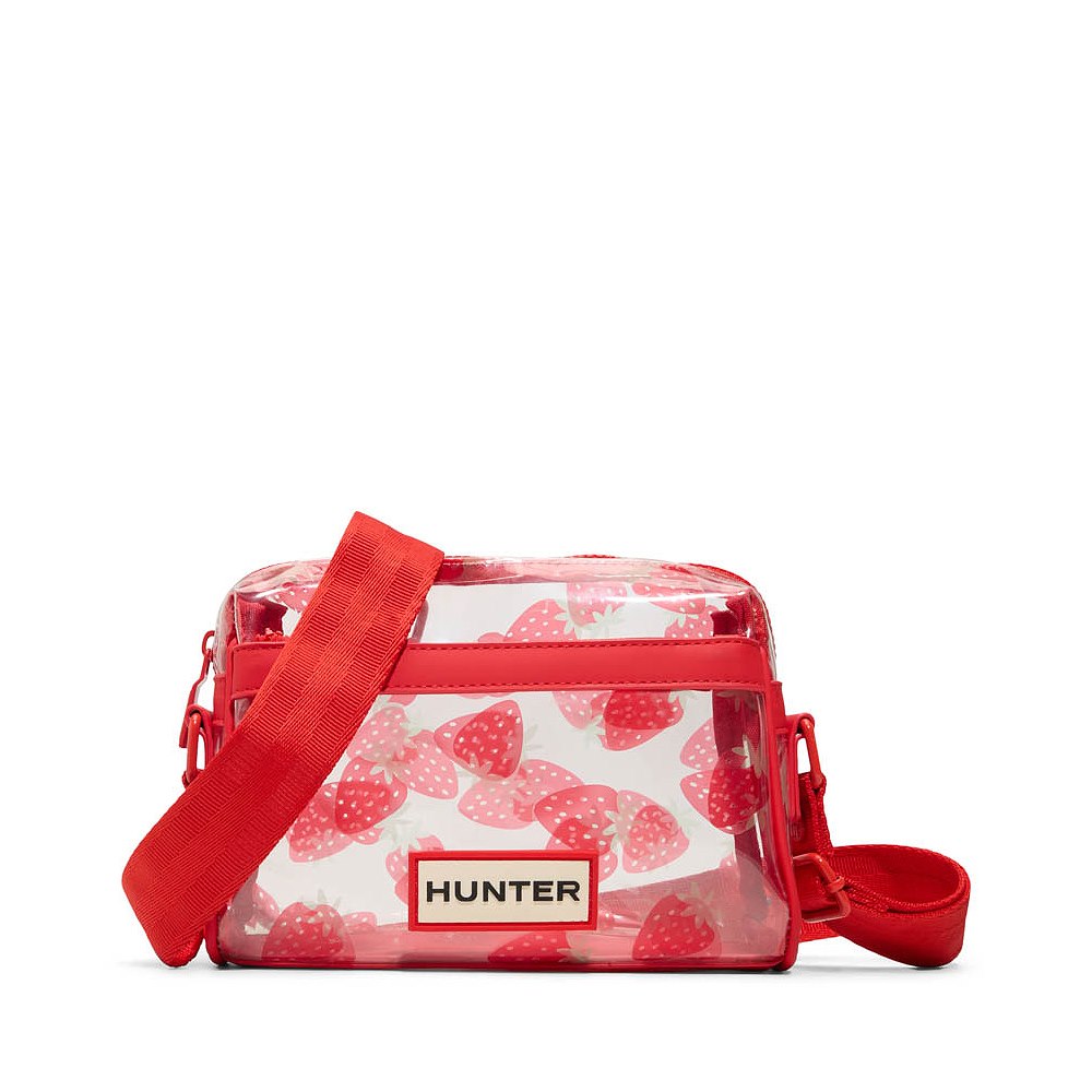 Hunter Everyday Crossbody Bag - Clear / Red